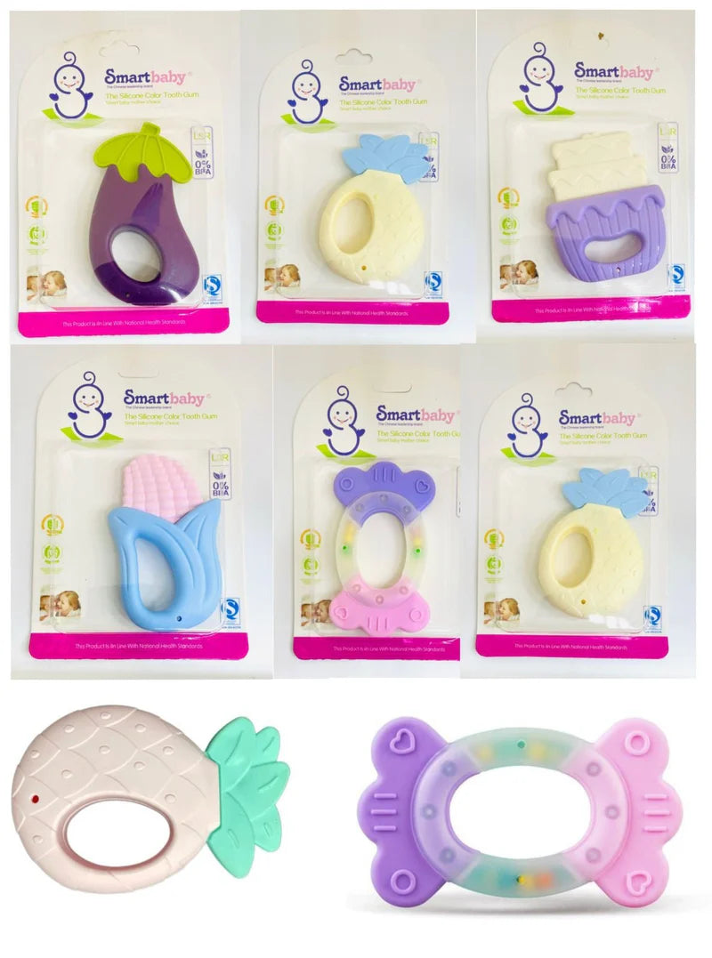 Baby Silicon Teether (Pack of 6)